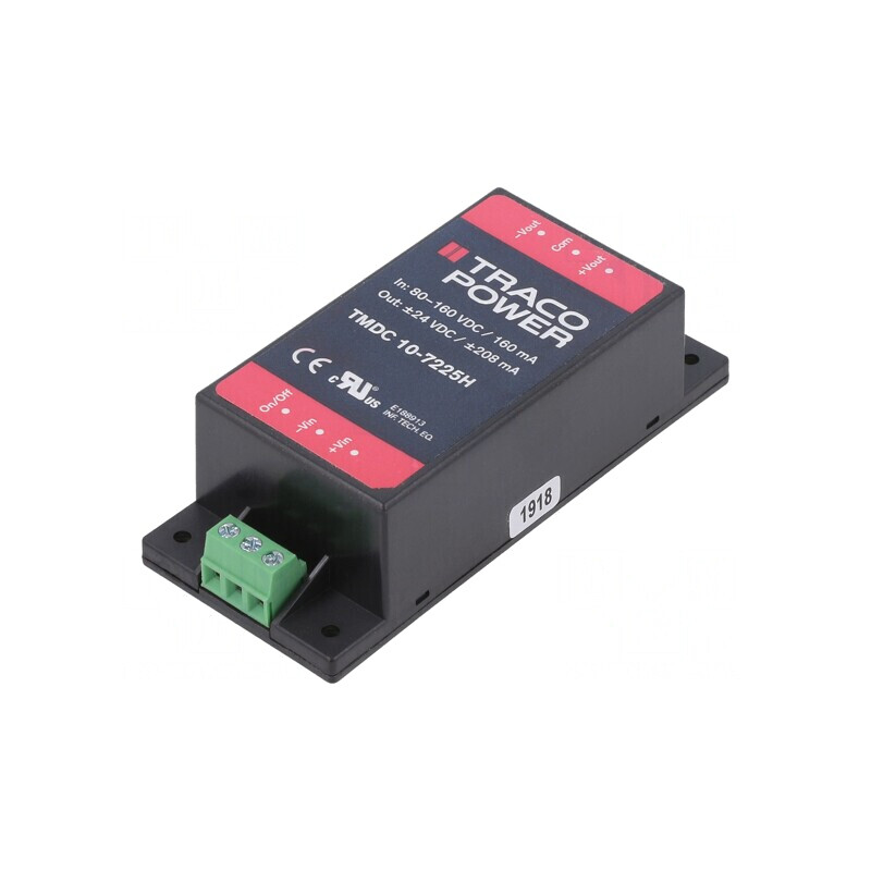 Convertor DC/DC 10W 80-160V la 24V/-24V TMDC 10-7225H | Electronic-mag.ro | Componente Electronice