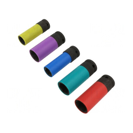 Set Chei Tubulare Hexagonale cu Impact din Oțel, 5 Bucăți | Electronic-mag.ro | Componente Electronice