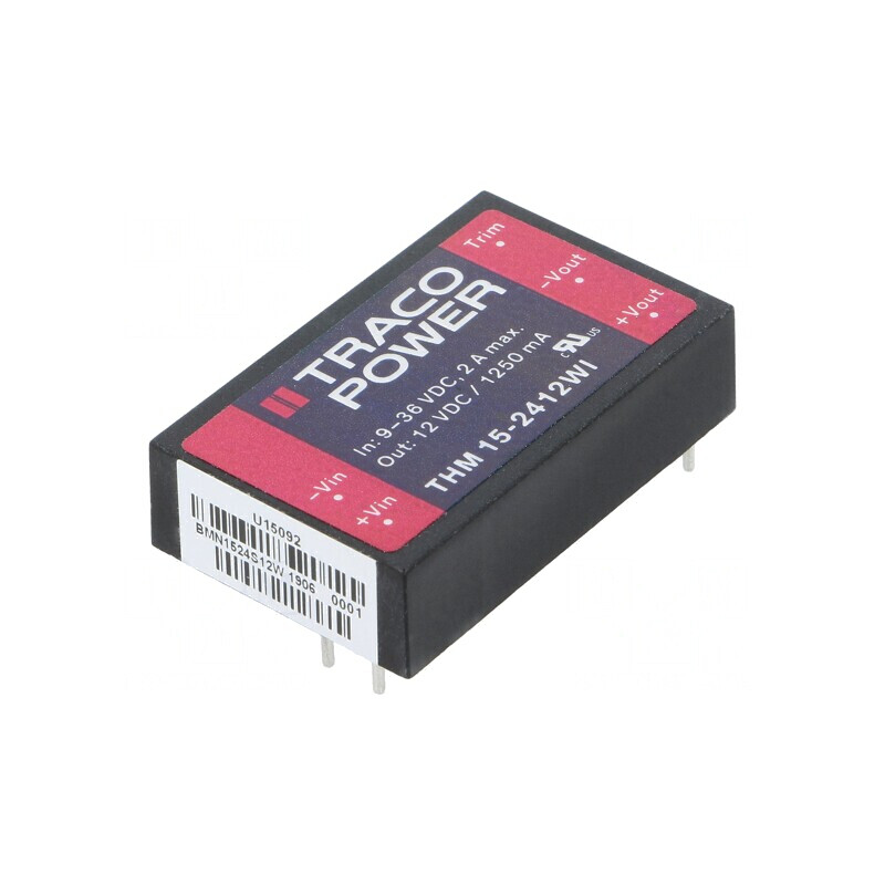 Convertor DC/DC 15W 9-36V la 12V 1250mA | Electronic-mag.ro | Componente Electronice Convertor DC/DC 15W 9-36V la 12V 1250mA | Electronic-mag.ro | Componente Electronice