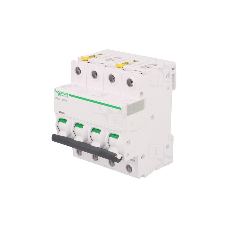 Întrerupător Supracurent 32A 4P 400VAC Carac. D | Electronic-mag.ro | Componente Electronice