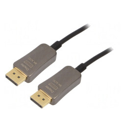 Cablu DisplayPort 1.4 Optic 10m Negru Metalic | Electronic-mag.ro | Componente Electronice