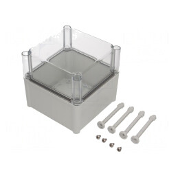 Carcasă universală gri SOLID 188x188x180mm IK08 | Electronic-mag.ro | Componente Electronice