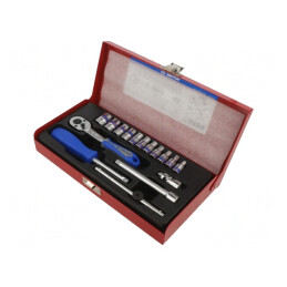 Set chei tubulare 1/4" 16 bucăți | Electronic-mag.ro | Componente Electronice