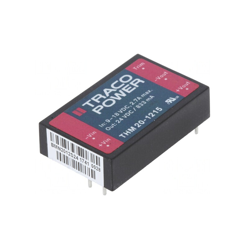 Convertor DC/DC 20W 9-18V la 24V 833mA | Electronic-mag.ro | Componente Electronice Convertor DC/DC 20W 9-18V la 24V 833mA | Electronic-mag.ro | Componente Electronice