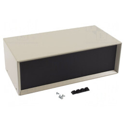 Carcasă cu Panou Ventilată din Oțel 305x152x102mm | Electronic-mag.ro | Componente Electronice