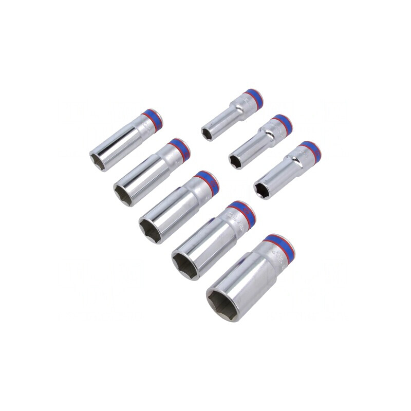 Set Chei Tubulare 6 Puncte 1/2 8 Bucăți | Electronic-mag.ro | Componente Electronice