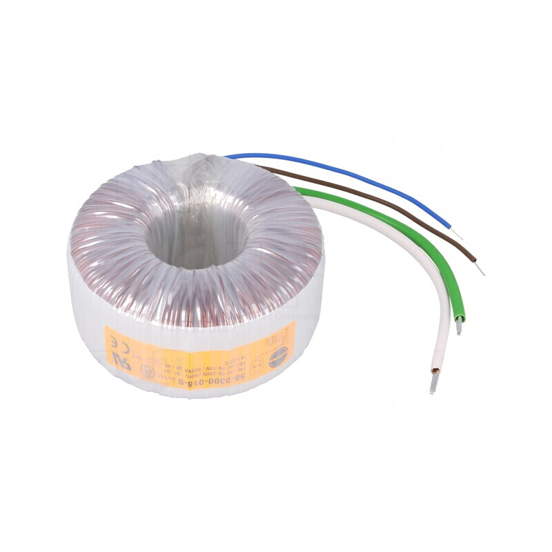 Transformator Toroidal 300VA 230V 18V 16.67A Cabluri | Electronic-mag.ro | Componente Electronice