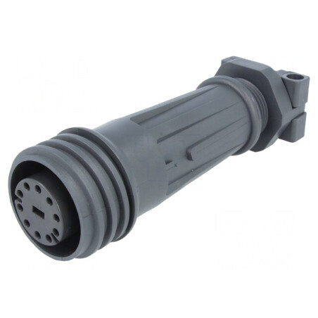 Conector Circular Mufă Mamă 10 PIN Alamă | Electronic-mag.ro | Componente Electronice