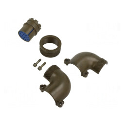 Circular Connector Size 20 Aluminium Alloy Plug | Electronic-mag.ro | Componente Electronice