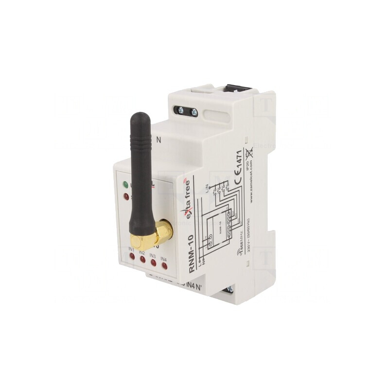Emițător Wireless EXTA FREE DIN 230VAC IP20 RNM-10 | Electronic-mag.ro | Componente Electronice