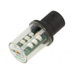 Lampă LED roşie BA15D 24V | Electronic-mag.ro | Componente Electronice