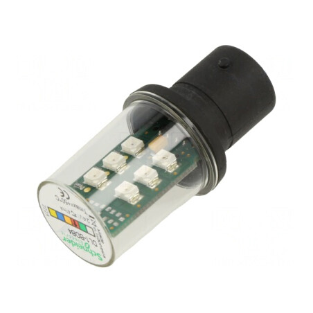 Lampă LED roşie BA15D 24V | Electronic-mag.ro | Componente Electronice