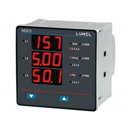 Aparat de Măsură Parametri de Rețea Digital pentru Montare ND03 | Electronic-mag.ro | Componente Electronice