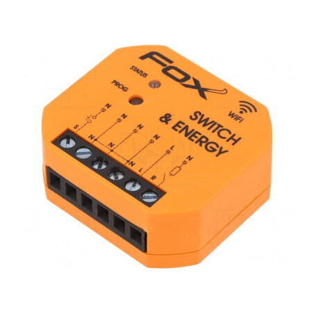 Întrerupător de rețea fără fir FOX IP20 Metalic WI-R1S1-P | Electronic-mag.ro | Componente Electronice
