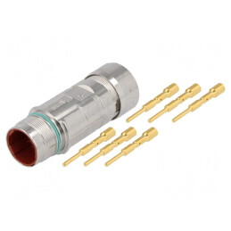 Mufă Conector M23 6 PIN Crimpat 25A IP68 | Electronic-mag.ro | Componente Electronice