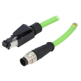 Adaptor Ethernet M12 4-Pin la RJ45 | Electronic-mag.ro | Componente Electronice