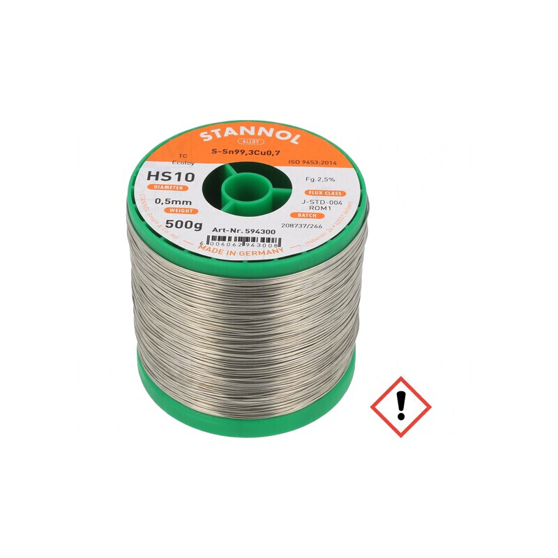 Sârmă de Lipit fără Plumb 0,5mm 0,5kg | Electronic-mag.ro | Componente Electronice