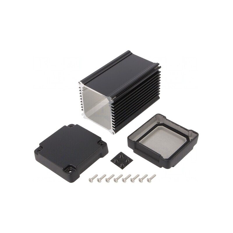 Carcasă ecranare aluminiu negru 65,8x110x65,8 mm | Electronic-mag.ro | Componente Electronice Carcasă ecranare aluminiu negru 65,8x110x65,8 mm | Electronic-mag.ro | Componente Electronice
