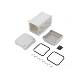 Carcasă aluminiu ecranare IP67 65.8x110x65.8mm | Electronic-mag.ro | Componente Electronice
