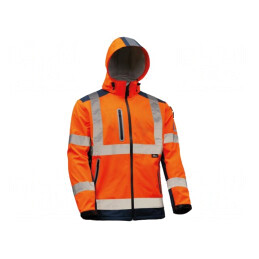 Bluză softshell portocaliu-bleumarin M avertizare | Electronic-mag.ro | Componente Electronice