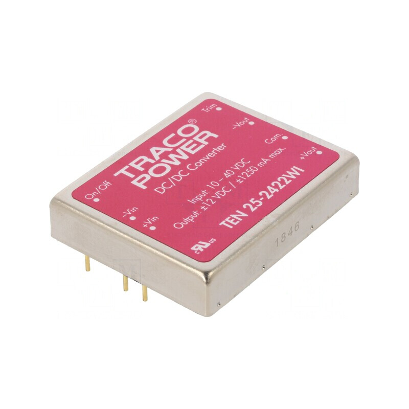 Convertor DC/DC 25W 10-40V la 12V/ -12V | Electronic-mag.ro | Componente Electronice Convertor DC/DC 25W 10-40V la 12V/ -12V | Electronic-mag.ro | Componente Electronice