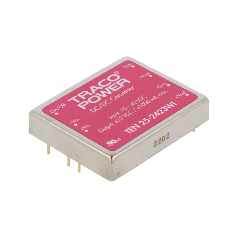 Convertor DC/DC 25W 10-40V la 15V/-15V | Electronic-mag.ro | Componente Electronice Convertor DC/DC 25W 10-40V la 15V/-15V | Electronic-mag.ro | Componente Electronice