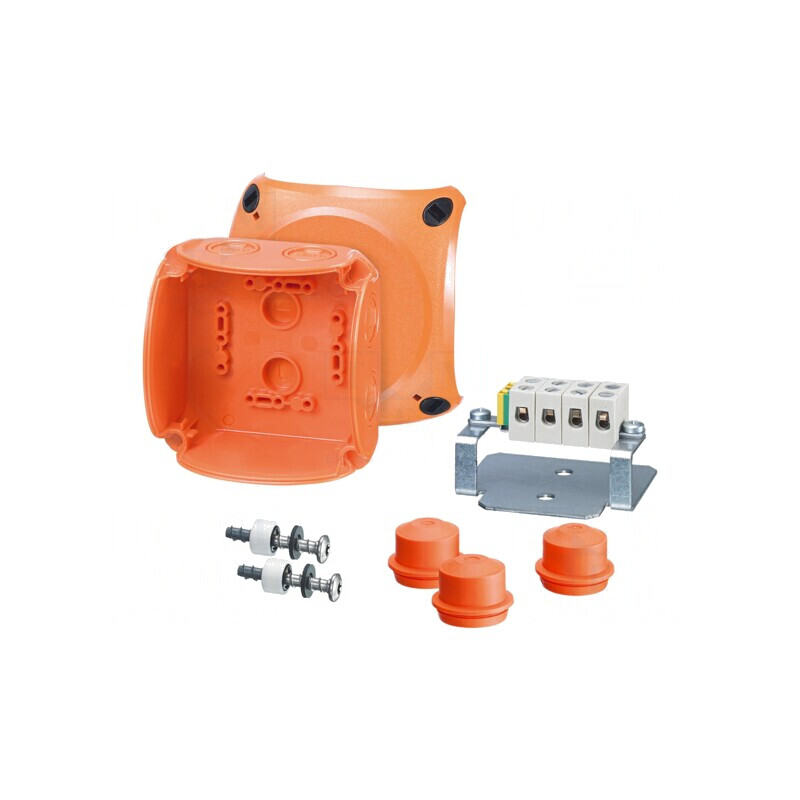 Carcasă de Urgență 104x104x70mm IP65/IP66 cu Cleme | Electronic-mag.ro | Componente Electronice