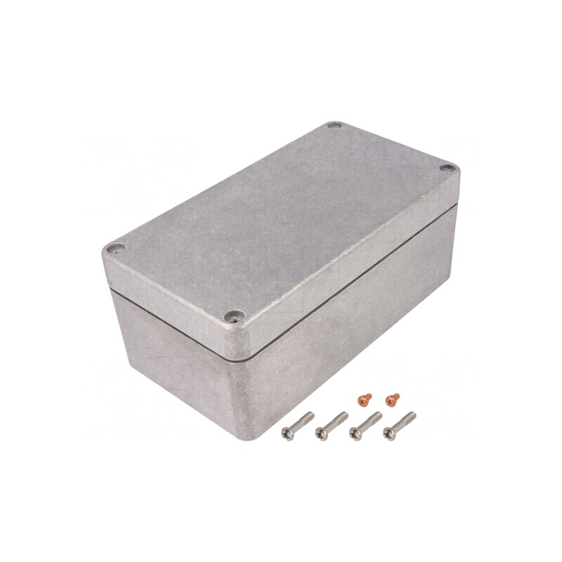 Carcasă universală aluminiu natural 120x220x90 mm | Electronic-mag.ro | Componente Electronice
