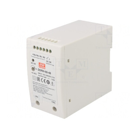 Convertor DC/DC 60W 48V 1,25A DDRH-60-48 | Electronic-mag.ro | Componente Electronice