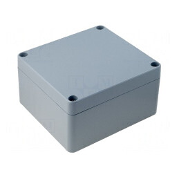 Carcasă Universală Aluminiu Gri 162x163x91mm | Electronic-mag.ro | Componente Electronice
