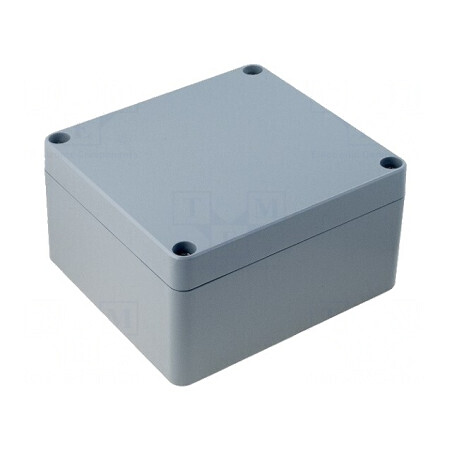 Carcasă Universală Aluminiu Gri 162x163x91mm | Electronic-mag.ro | Componente Electronice