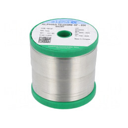 Sârmă de lipit fără plumb 1mm 500g SAC305 TELECORE | Electronic-mag.ro | Componente Electronice