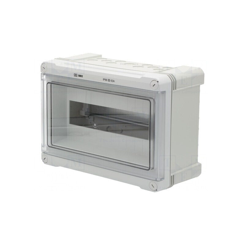 Carcasă modulară IP66 pentru perete gri deschis SDB 12L PS | Electronic-mag.ro | Componente Electronice