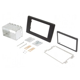 Cadru radio Nissan Opel Renault 2 DIN negru | Electronic-mag.ro | Componente Electronice