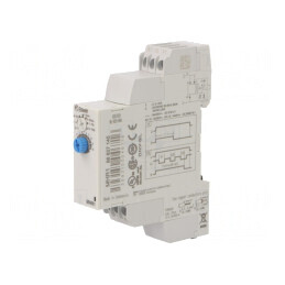 Timer Electronic Programabil 0,1s-100h SPDT 250VAC 8A 24-240VAC 24VDC IP20 | Electronic-mag.ro | Componente Electronice