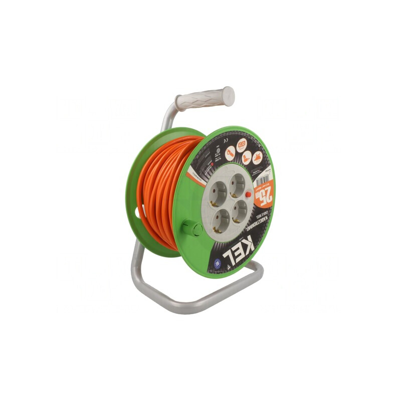Prelungitor bobinat 25m 4 prize portocaliu | Electronic-mag.ro | Componente Electronice Prelungitor bobinat 25m 4 prize portocaliu | Electronic-mag.ro | Componente Electronice