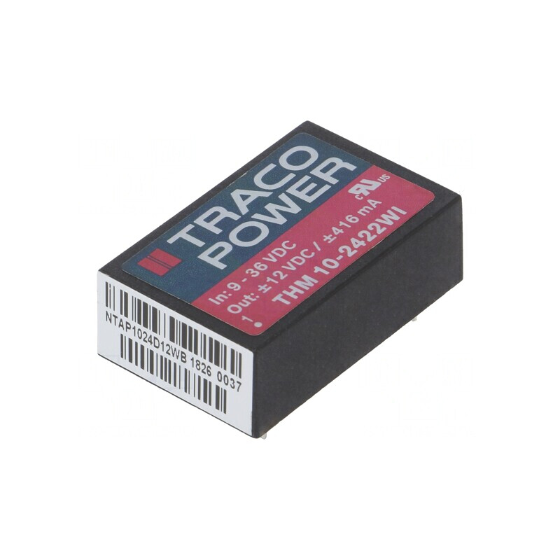 Convertor DC/DC 10W 9-36V la 12V/-12V | Electronic-mag.ro | Componente Electronice