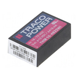 Convertor DC/DC 10W 18-75V la 12V/-12V THM 10-4822WI | Electronic-mag.ro | Componente Electronice