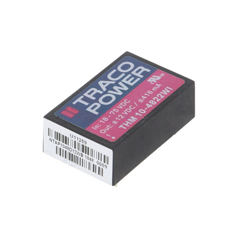 Convertor DC/DC 10W 18-75V la 12V/-12V THM 10-4822WI | Electronic-mag.ro | Componente Electronice Convertor DC/DC 10W 18-75V la 12V/-12V THM 10-4822WI | Electronic-mag.ro | Componente Electronice