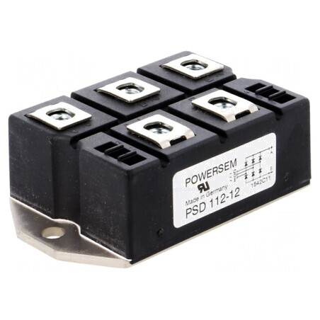 Redresor Trifazat 1,2kV 127A 1,2kA PSD 112/12 | Electronic-mag.ro | Componente Electronice