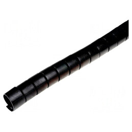 Înfășurare spirală polipropilenă neagră 32mm 15m | Electronic-mag.ro | Componente Electronice