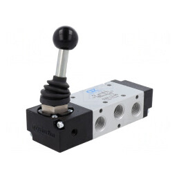 Valvă mecanică bistabilă 5/2 G 1/4  -0,9÷10bar max.60°C | Electronic-mag.ro | Componente Electronice