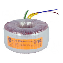 Transformator toroidal 300VA 230V 48V 6,25A cabluri | Electronic-mag.ro | Componente Electronice