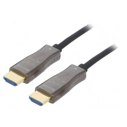 Cablu Optic HDMI 2.0 20m Negru | Electronic-mag.ro | Componente Electronice
