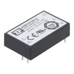 Convertor DC/DC 15W 9-18V 12V 1250mA THT | Electronic-mag.ro | Componente Electronice