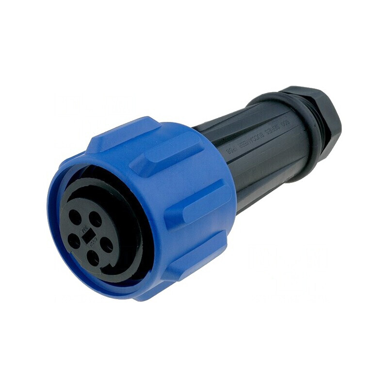 Conector Circular Mufă Mamă 5 PIN Filet Interior | Electronic-mag.ro | Componente Electronice