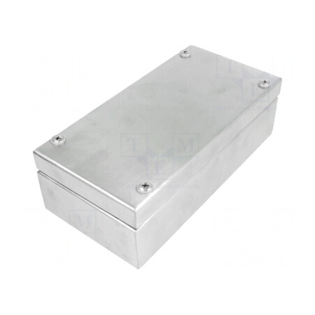 Carcasă universală din oțel inoxidabil 100x200x61mm | Electronic-mag.ro | Componente Electronice