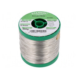 Sârmă de lipit fără plumb 0.5mm 0.5kg Sn99,3Cu0,7 NiGe | Electronic-mag.ro | Componente Electronice