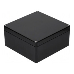 Carcasă Universală Poliester Neagră 250x255x120mm | Electronic-mag.ro | Componente Electronice