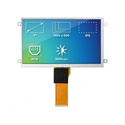 Afișaj TFT 7" 1024x600 LED | Electronic-mag.ro | Componente Electronice